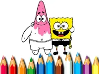 BTS Sponge Bob Coloring image