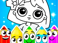 Coloring Dolls image