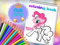 Cute Pony Coloring Book image