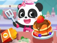Baby Panda Breakfast Cooking image