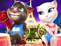 Talking Tom and Angela Coloring image